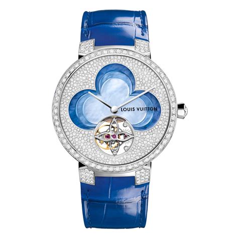 louis vuitton tourbillon tambour monogram time zone